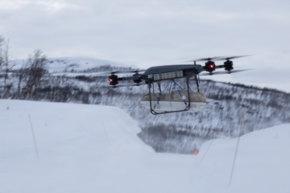 CORE 26 | Logistics Marines attend sUAS capabilities demonstration from U.K. Royal Marines during Arctic Exercise