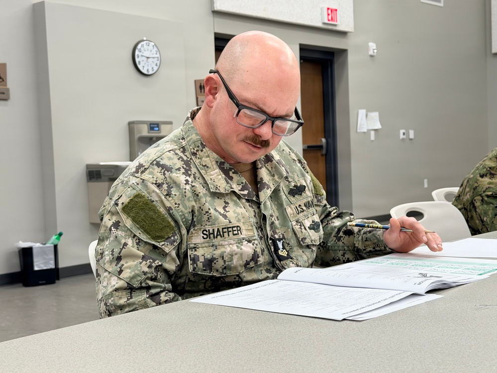 Navy Reserve Center Fallon Conducts Semi-Annual Navy-wide Advancement Exam