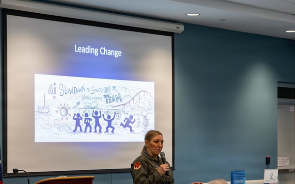 127th Wing commander shares leadership lessons with community leaders