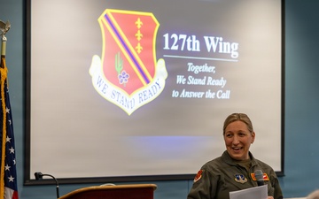 127th Wing commander shares leadership lessons with community leaders 1st Lt. Elise Wahlstrom