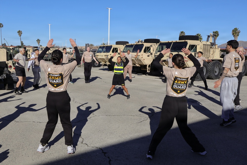 Army National Guard Recruit Sustainment Program conducts an Army Fitness Test