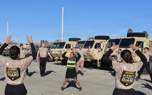 Army National Guard Recruit Sustainment Program conducts an Army Fitness Test