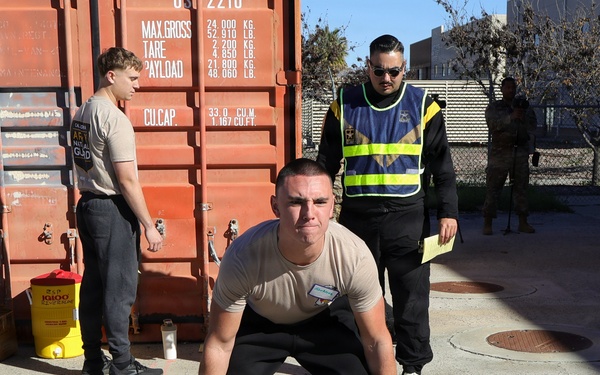 Army National Guard Recruit Sustainment Program conducts an Army Fitness Test