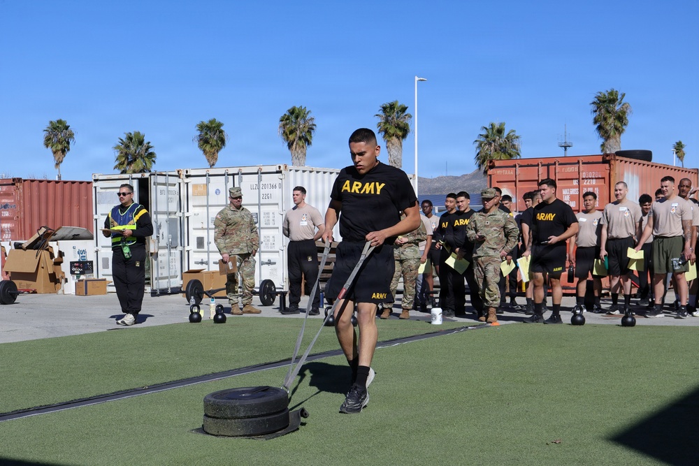 Army National Guard Recruit Sustainment Program conducts an Army Fitness Test