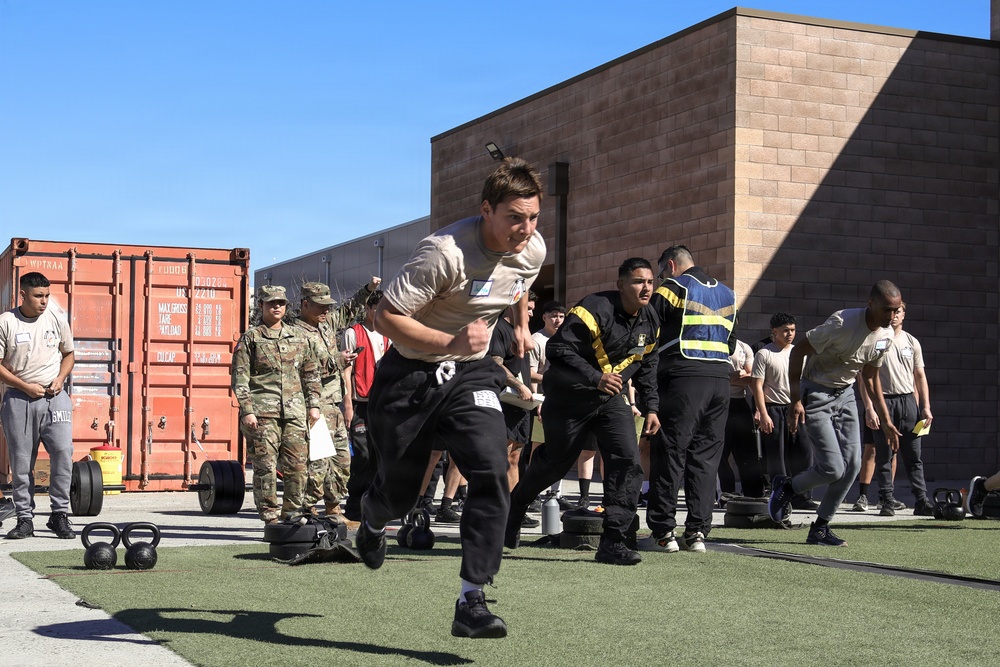 Army National Guard Recruit Sustainment Program conducts an Army Fitness Test