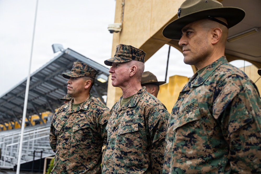 The Commandant, Gen. Eric M. Smith visited MCRD San Diego