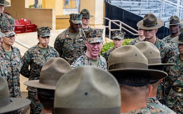 The Commandant, Gen. Eric M. Smith visited MCRD San Diego