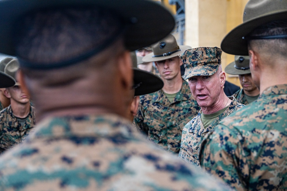 The Commandant, Gen. Eric M. Smith visited MCRD San Diego