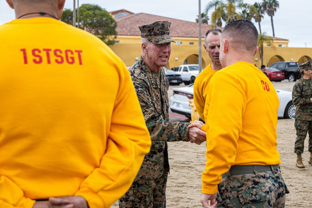 The Commandant, Gen. Eric M. Smith visited MCRD San Diego