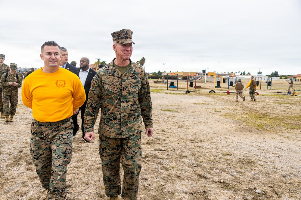 The Commandant, Gen. Eric M. Smith visited MCRD San Diego