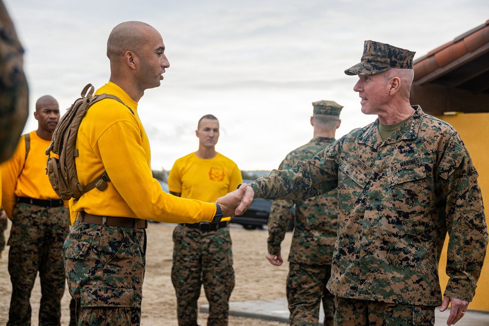 The Commandant, Gen. Eric M. Smith visited MCRD San Diego