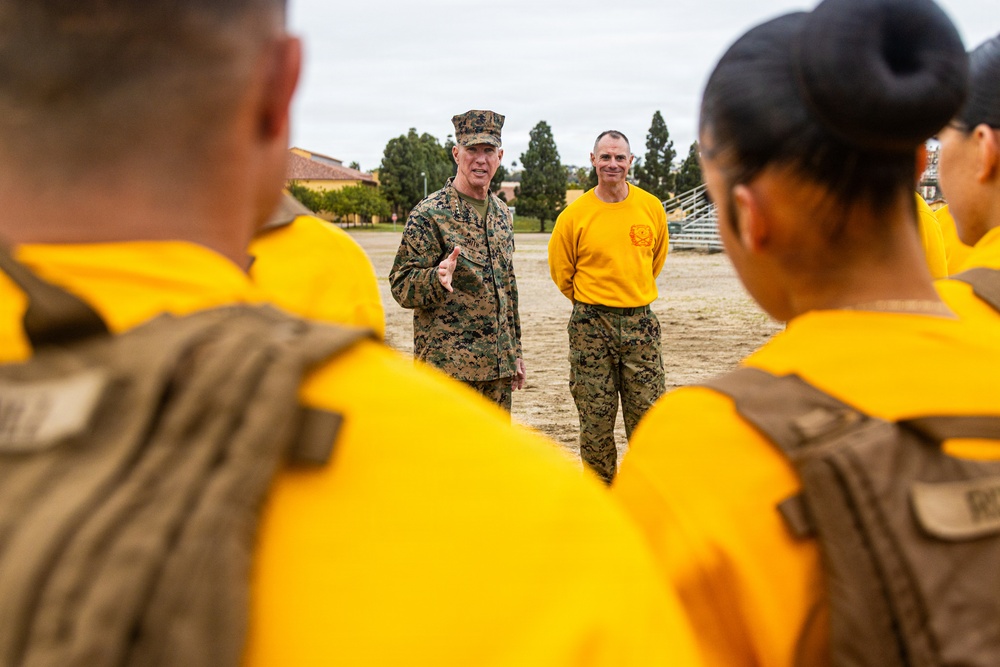 The Commandant, Gen. Eric M. Smith visited MCRD San Diego