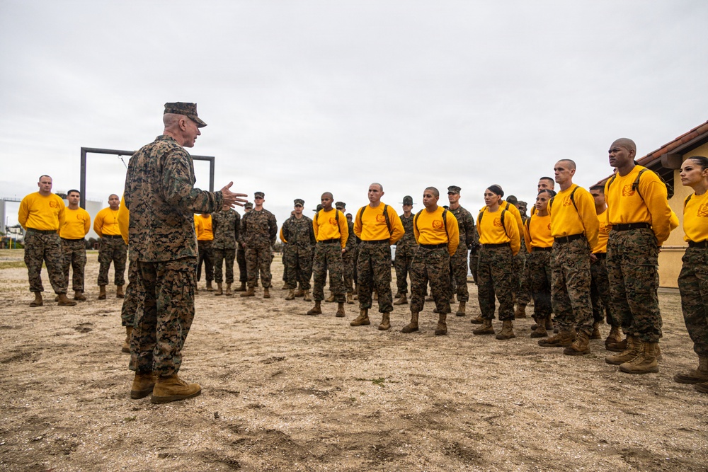 The Commandant, Gen. Eric M. Smith visited MCRD San Diego