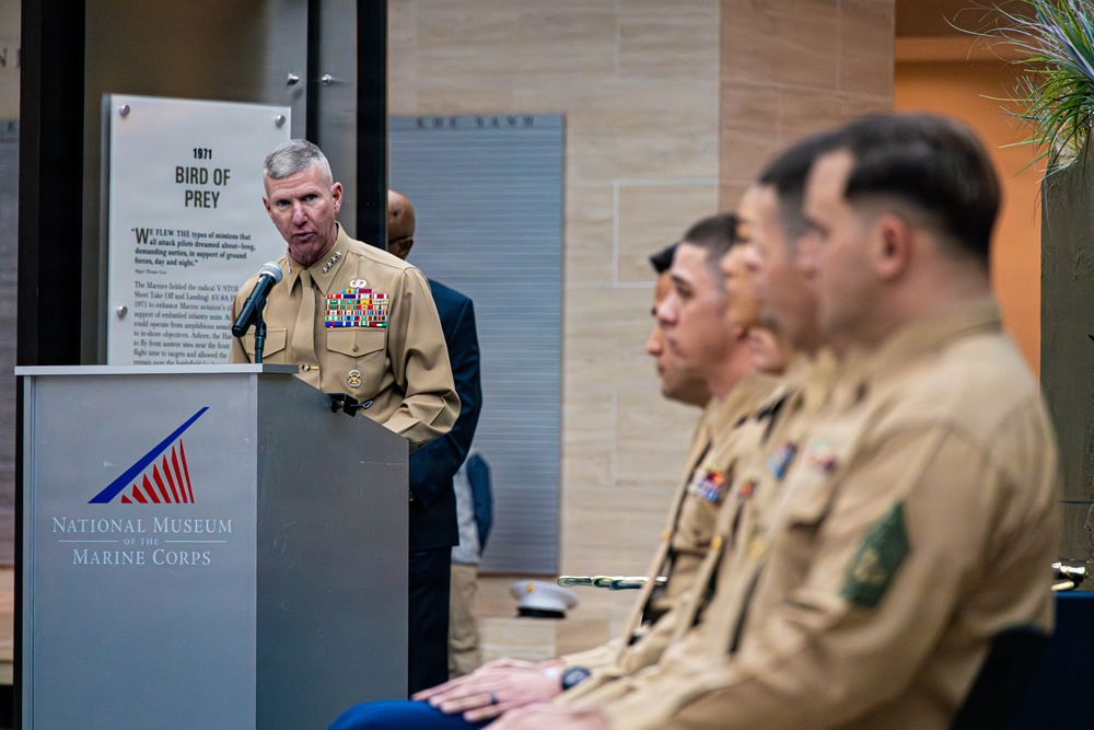 The Commandant, Gen. Eric M. Smith attends the Commandant’s Combined Awards Ceremony