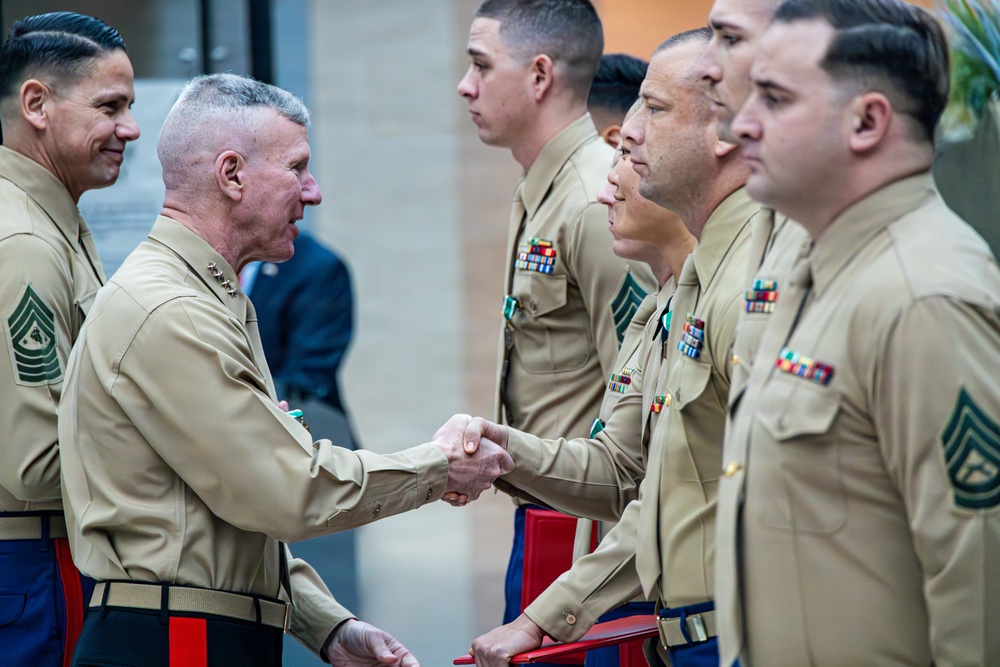 The Commandant, Gen. Eric M. Smith attends the Commandant’s Combined Awards Ceremony