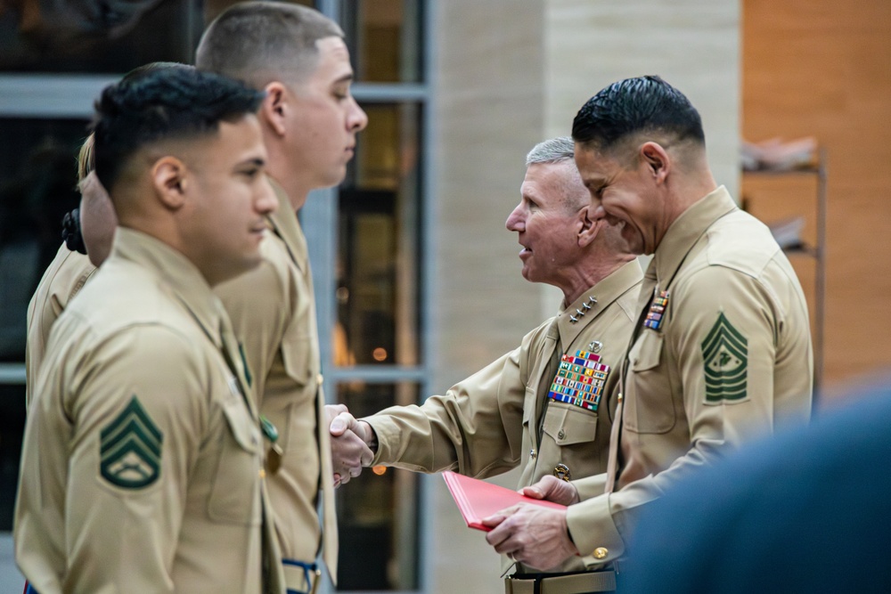 The Commandant, Gen. Eric M. Smith attends the Commandant’s Combined Awards Ceremony