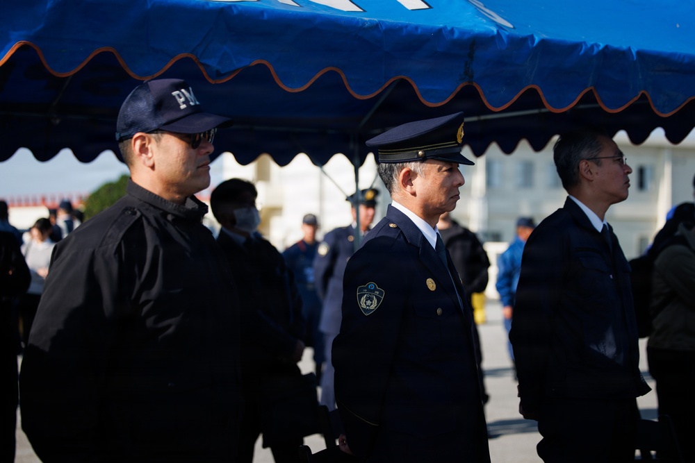 MCIPAC Fire and Emergency Services and Naha City Fire Department conduct bilateral exercise