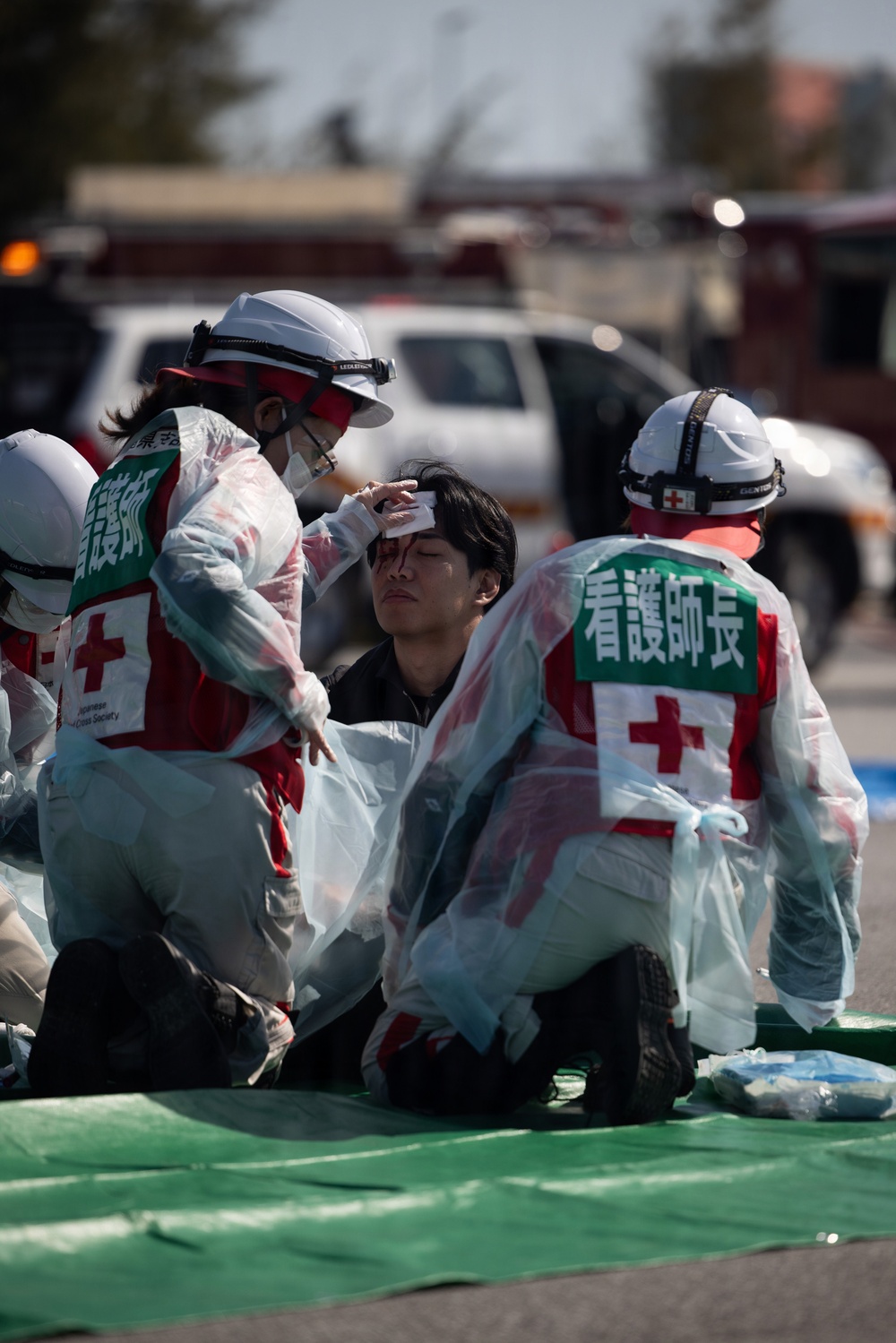 MCIPAC Fire and Emergency Services and Naha City Fire Department conduct bilateral exercise