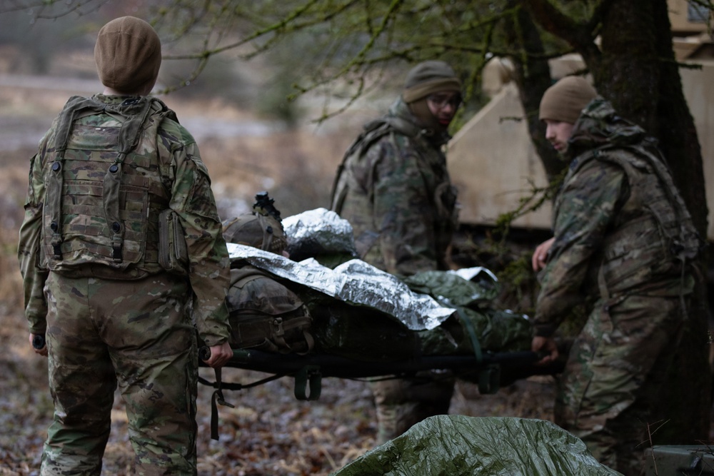 U.S. Army Soldiers Assigned to 3rd Battalion 66th Armor Regiment Practice Medical Drills During Combined Resolve 26-05