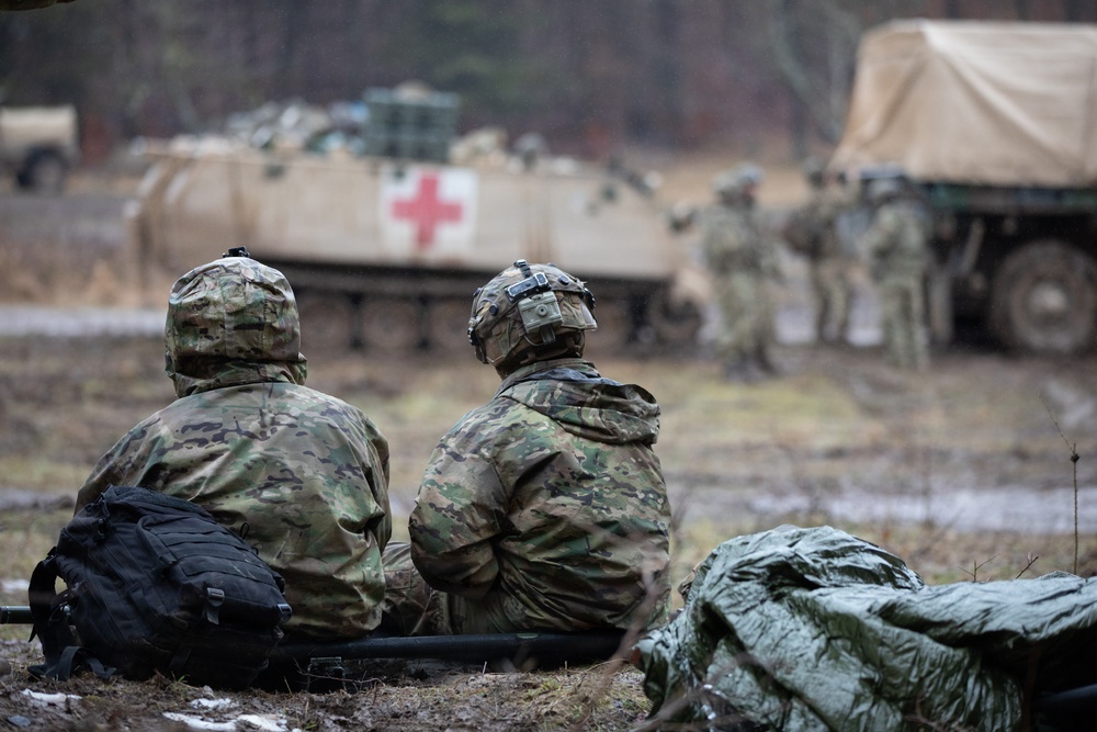 U.S. Army Soldiers Assigned to 3rd Battalion 66th Armor Regiment Practice Medical Drills During Combined Resolve 26-05