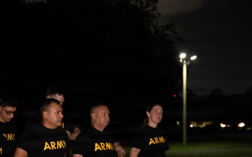 1st Mission Support Command Conduct Army Fitness Test