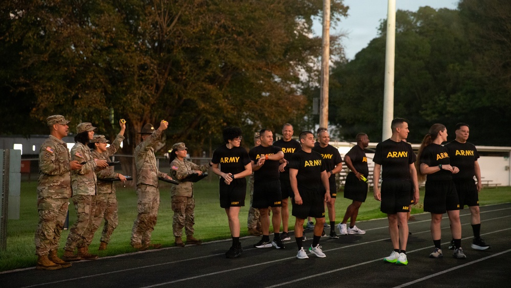 1st Mission Support Command Conduct Army Fitness Test