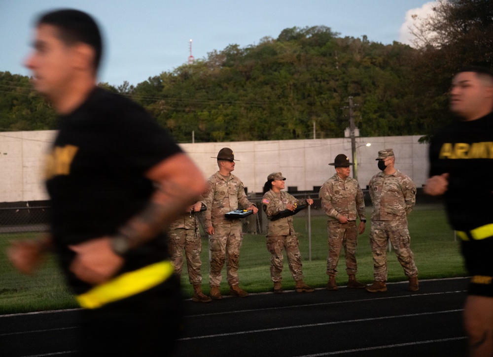 1st Mission Support Command Conduct Army Fitness Test