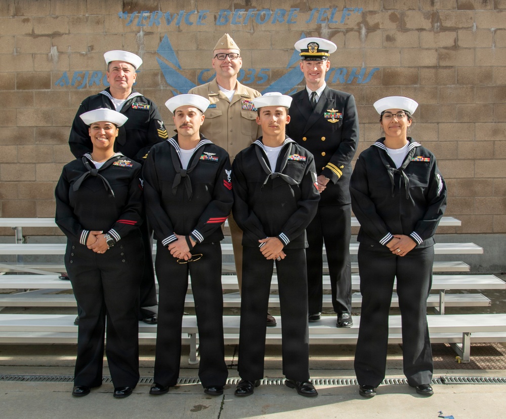 USS Carl Vinson (CVN 70) Sailors visit students at Scripps Ranch High School