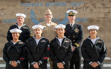 USS Carl Vinson (CVN 70) Sailors visit students at Scripps Ranch High School