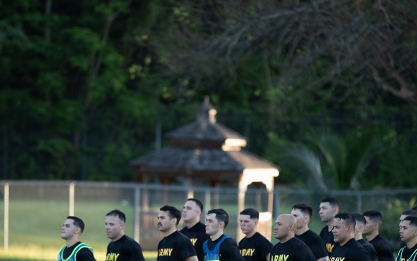 U.S Army Reserve Drill Sergeants conduct the AFT