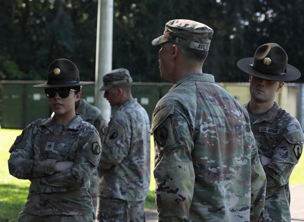 U.S. Army Reserve Soldiers prepare for Drill Sergeant Academy during battle assembly at Fort Buchanan