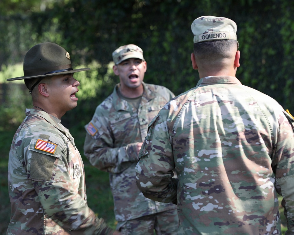 U.S. Army Reserve Soldiers prepare for Drill Sergeant Academy during battle assembly at Fort Buchanan