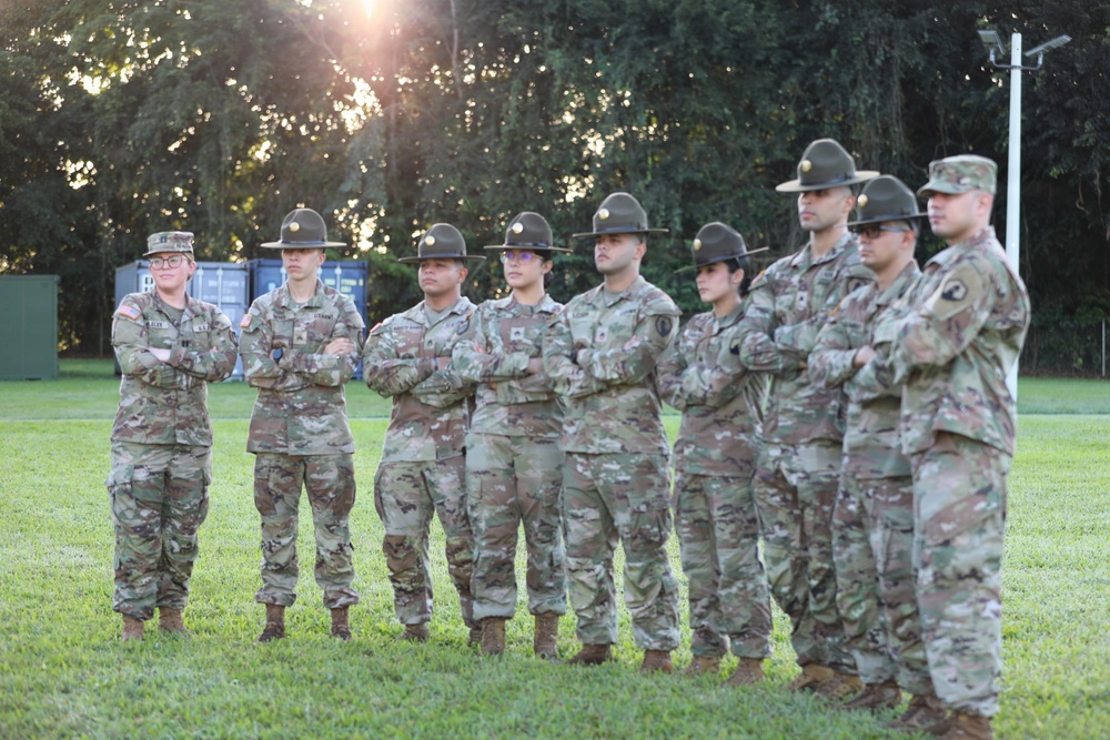 U.S. Army Reserve Soldiers prepare for Drill Sergeant Academy during battle assembly at Fort Buchanan