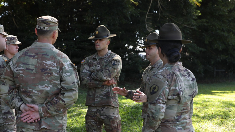U.S. Army Reserve Soldiers prepare for Drill Sergeant Academy during battle assembly at Fort Buchanan