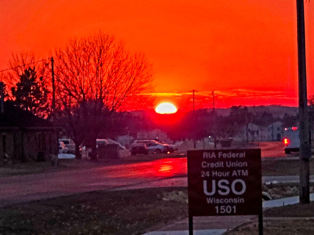 February Sunset at Fort McCoy