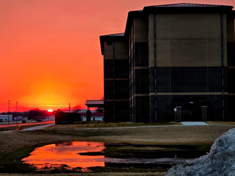 February Sunset at Fort McCoy