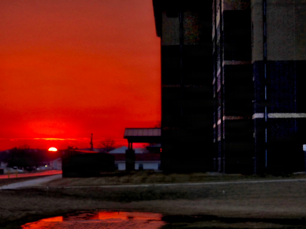 February Sunset at Fort McCoy