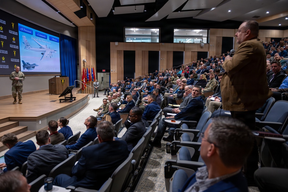 Gen. Guillot delivers the keynote at the U.S. Army War College Homeland Defense Symposium