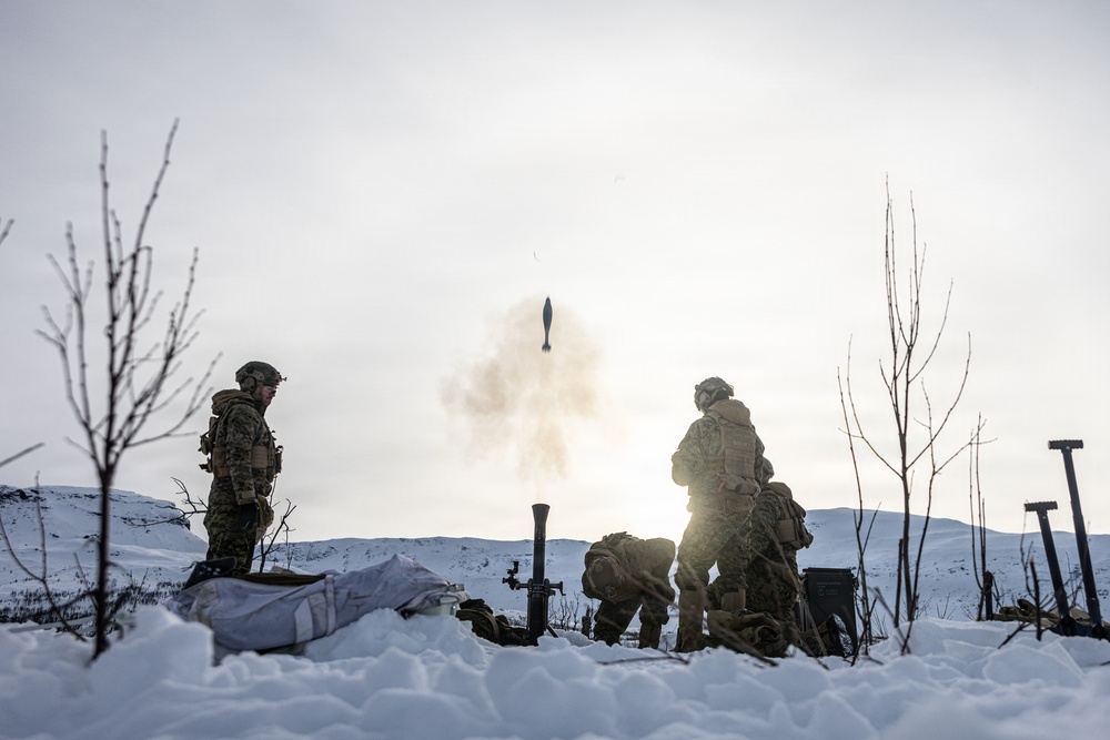 CORE26 |  U.S. Marines Hone Infantry Lethality with Mortar Range in Norway