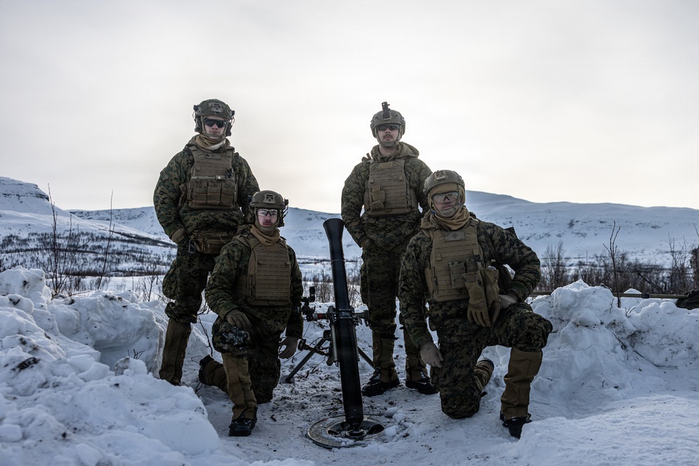CORE26 |  U.S. Marines Hone Infantry Lethality with Mortar Range in Norway