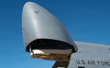 C-5M Super Galaxy arrives at Nellis for Bamboo Eagle 26-1