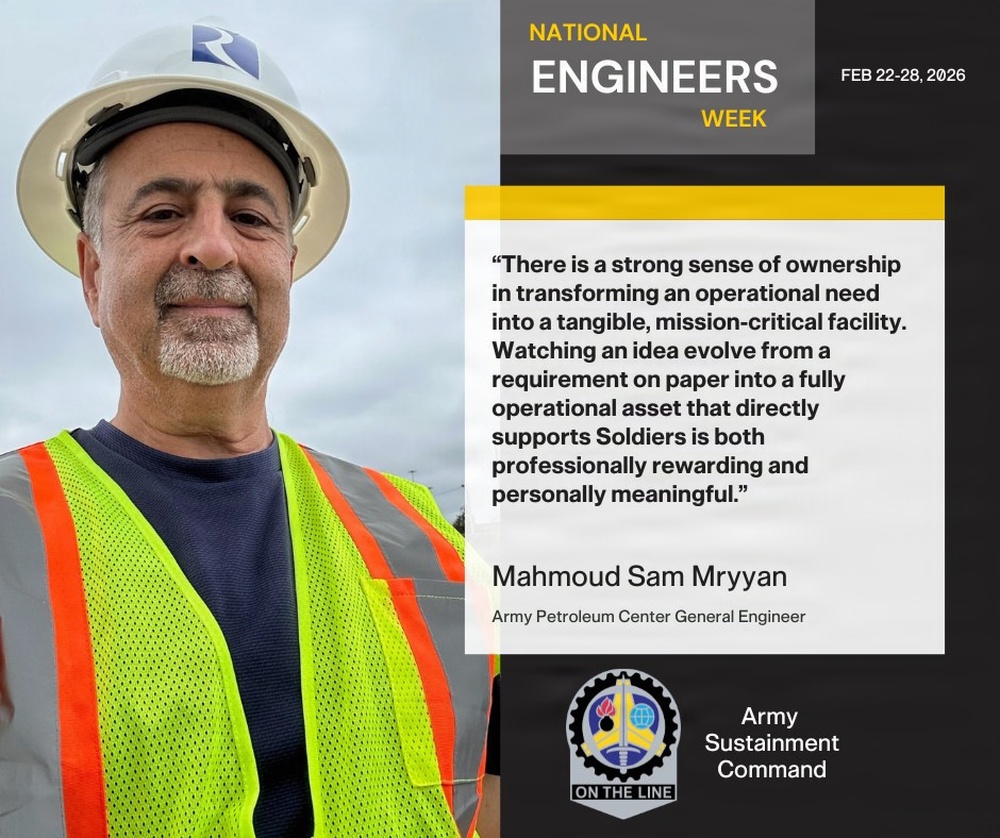 DVIDS - Images - Sam Mryyan - Army Petroleum Center Engineer [Image 1 of 2]