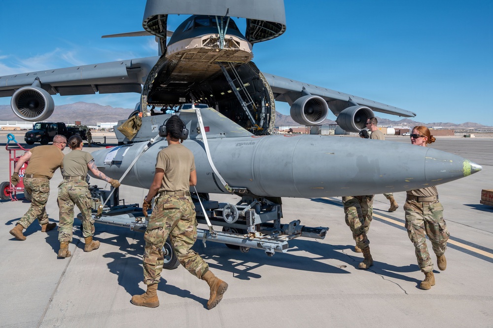 C-5M Super Galaxy arrives at Nellis for Bamboo Eagle 26-1