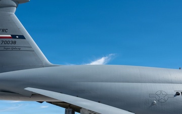 C-5M Super Galaxy arrives at Nellis for Bamboo Eagle 26-1