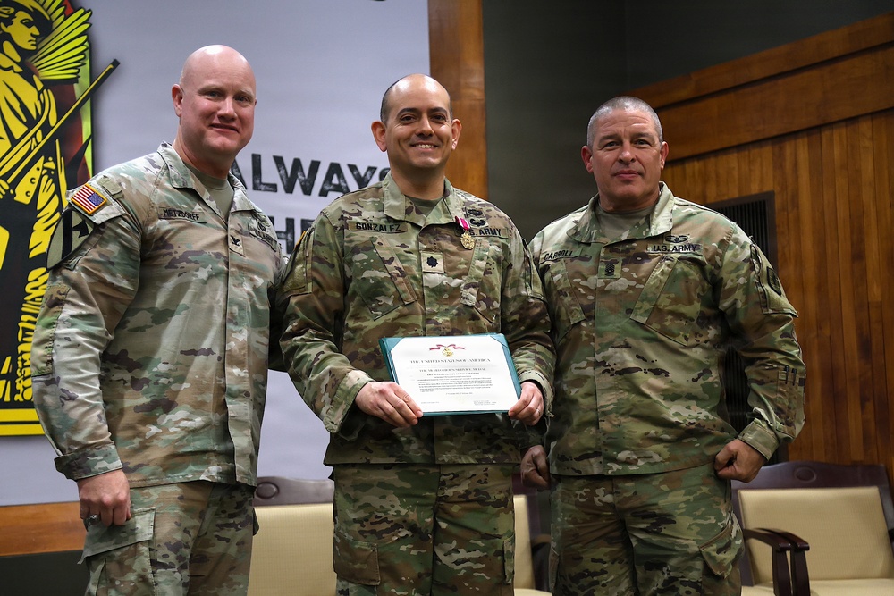 From Soldier Care to Leadership: Lt. Col. Lionel Gonzalez Retires After 23 Years