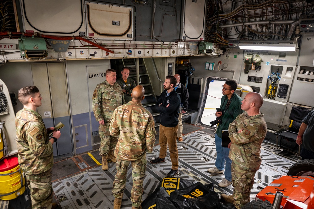 Rep. Chris Deluzio visits the 911th AW