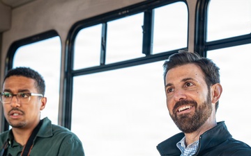 Rep. Chris Deluzio visits the 911th AW