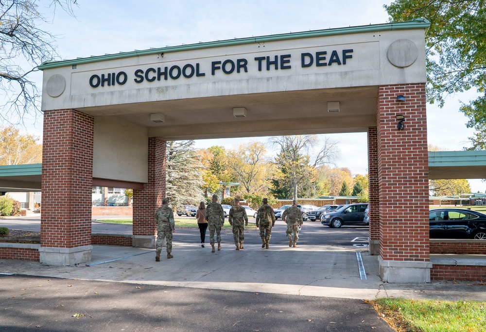 Ohio National Guard senior leadership team visits community partners
