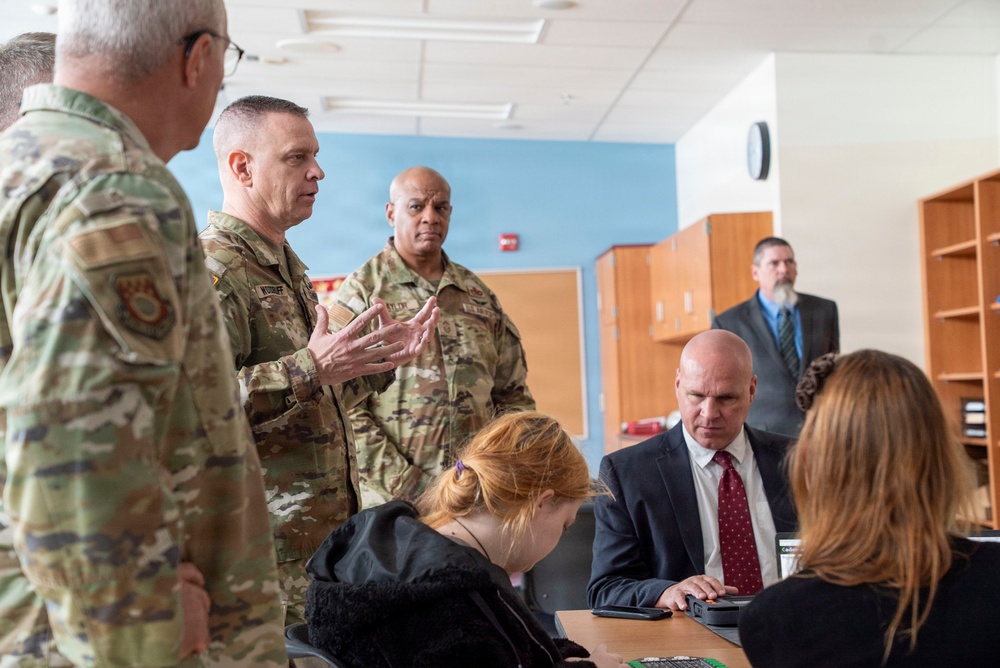 Ohio National Guard senior leadership team visits community partners