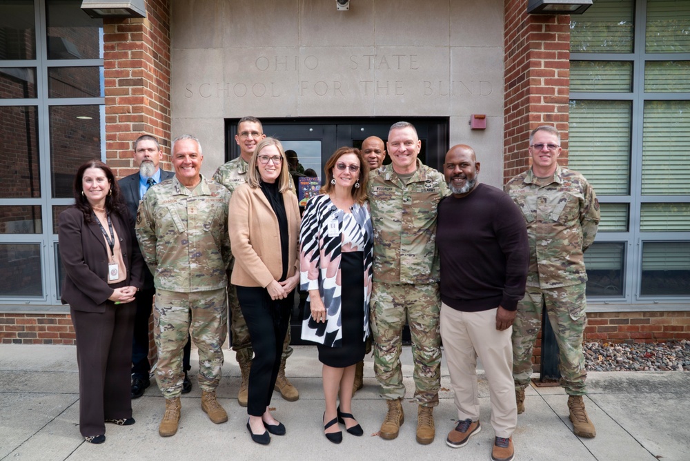 Ohio National Guard senior leadership team visits community partners